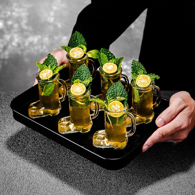 Creative Mini Boot-Shaped Shot Glass with Handle – Novelty Cocktail & Wine Cup