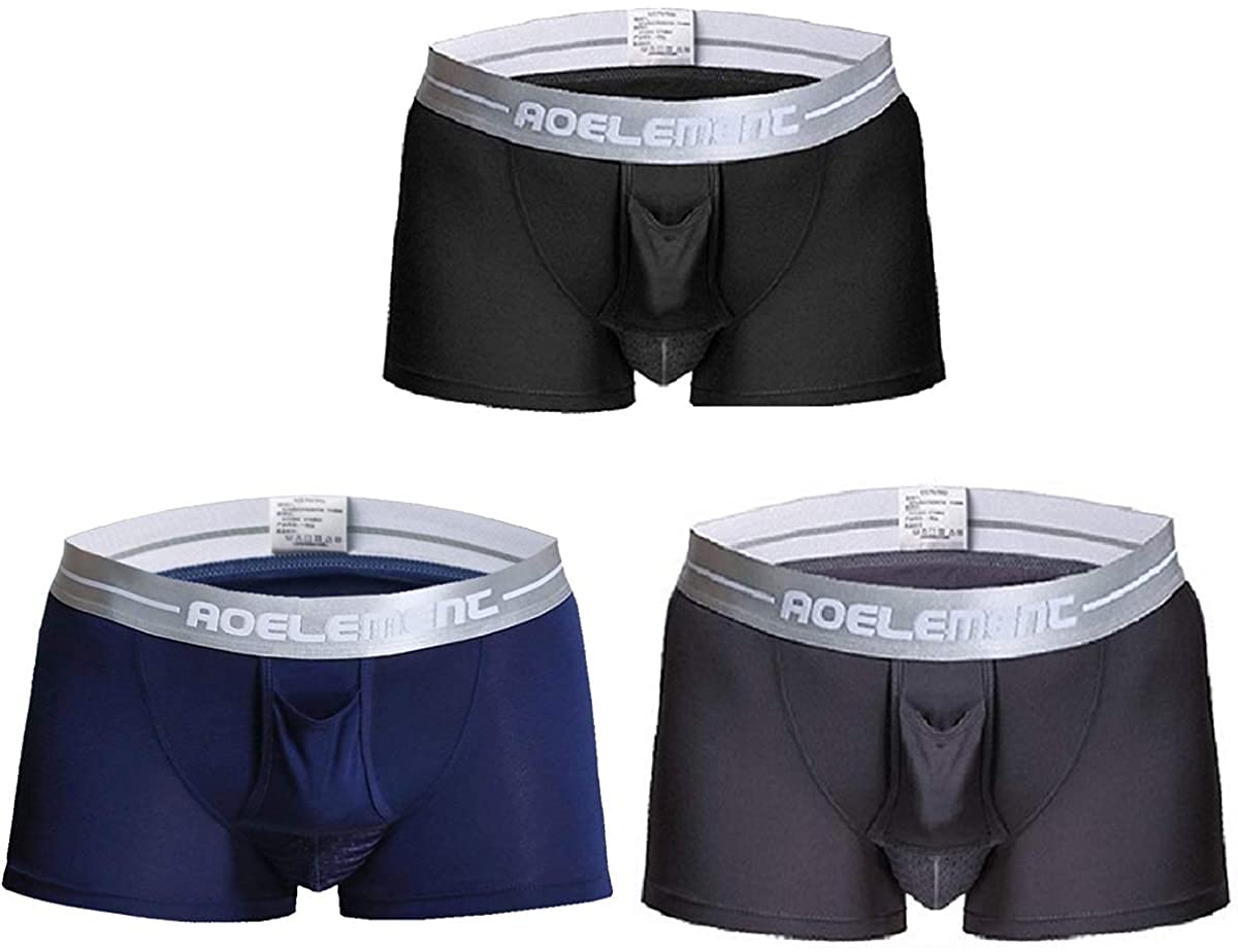 

Труси боксери Dragonfly з окремими сітчастими кишенями для мошонки та пеніса для відчуття свіжості, чоловічі, різних кольорів (XL, B01)