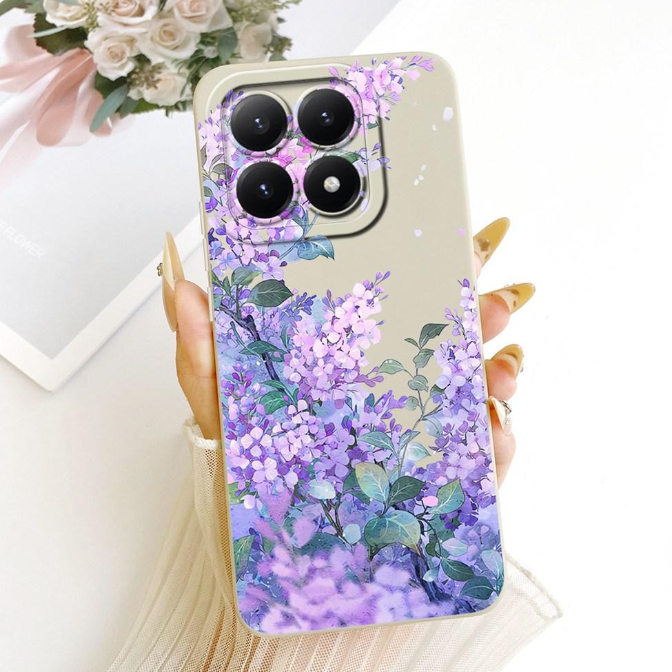 Casing For Xiaomi 15T 5G Cover Silicone Luxury Fashion Flowers Kawaii Cute Painted Shockproof Phone Case 25069PTEBG