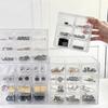 Transparent Jewelry Storage Box Organizer Table Drawer-Type Stackable Organizing Box 9 Grid Acrylic Display Jewelry Storage Rack