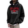 Men's Fashionable Daily Versatile Casual Hooded Sweatshirt, Daily Long Sleeved Patch Top Sweatshirt