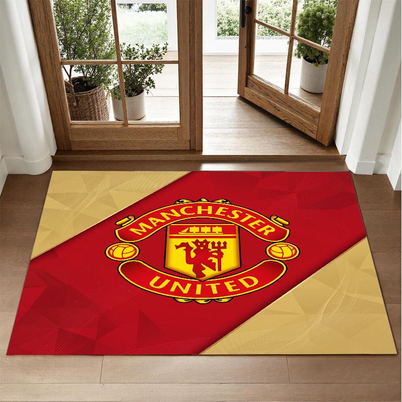Manchester United Design Kristall Samt Teppich Weiche Dekorative Matte für Schlafzimmer Eingang