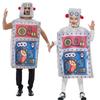 Funny Robot Cosplay Costume Unisex Sponge Jumpsuit With Hat Carnival Party Stage Performance Outfits For Halloween