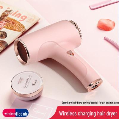 High-Power Wireless Portable Hair Dryer with Negative Ion Protection for Quick Drying