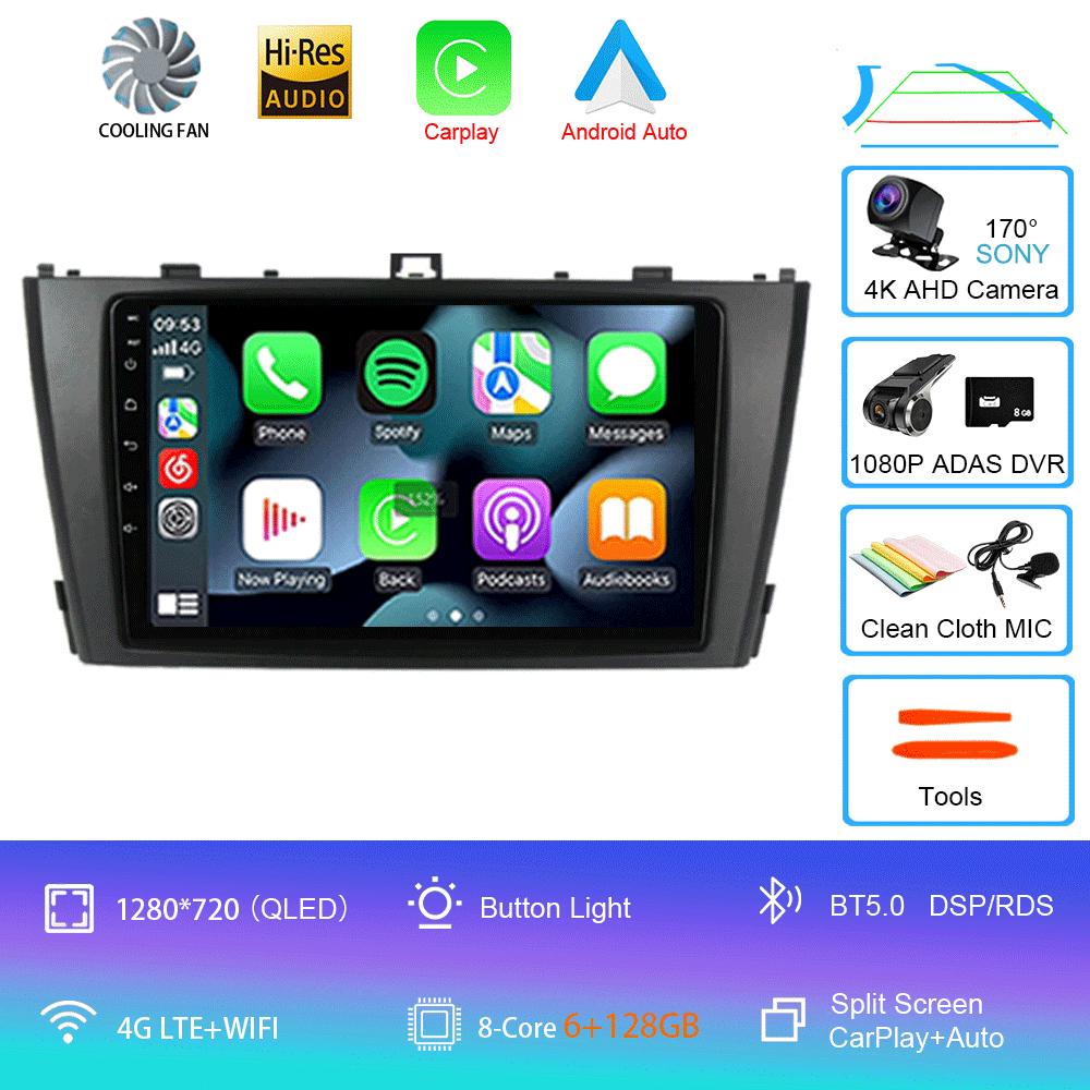 Android 14 Carplay Auto Radio Auto Pentru Toyota Avensis T27 2009 2010 2011 2012-2015 Navigație GPS Player Multimedia DSP Stereo 4G