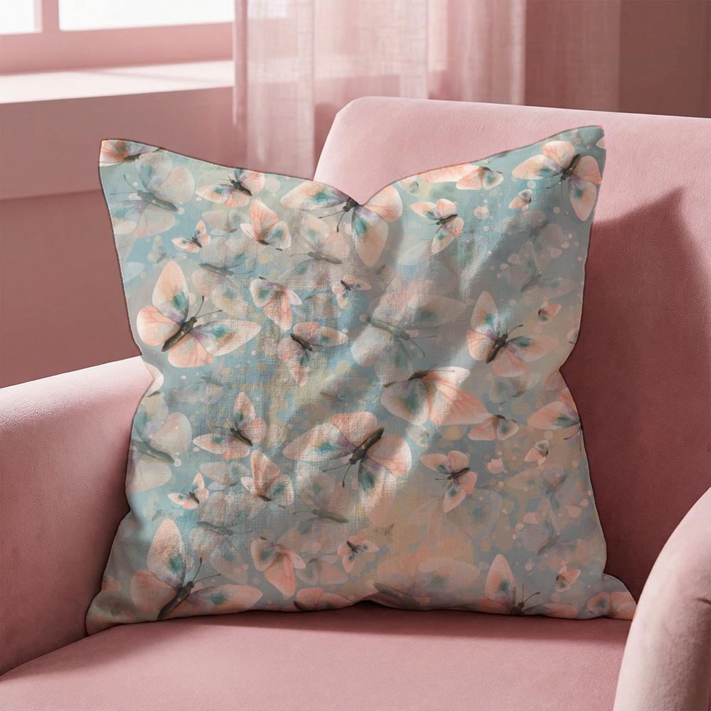 

Watercolor Butterfly Pattern Cushion Cover Multi-Scene Pillow Cover for Home & Car - Reversible, Soft & Durable for Daily Use 30cmx30cm