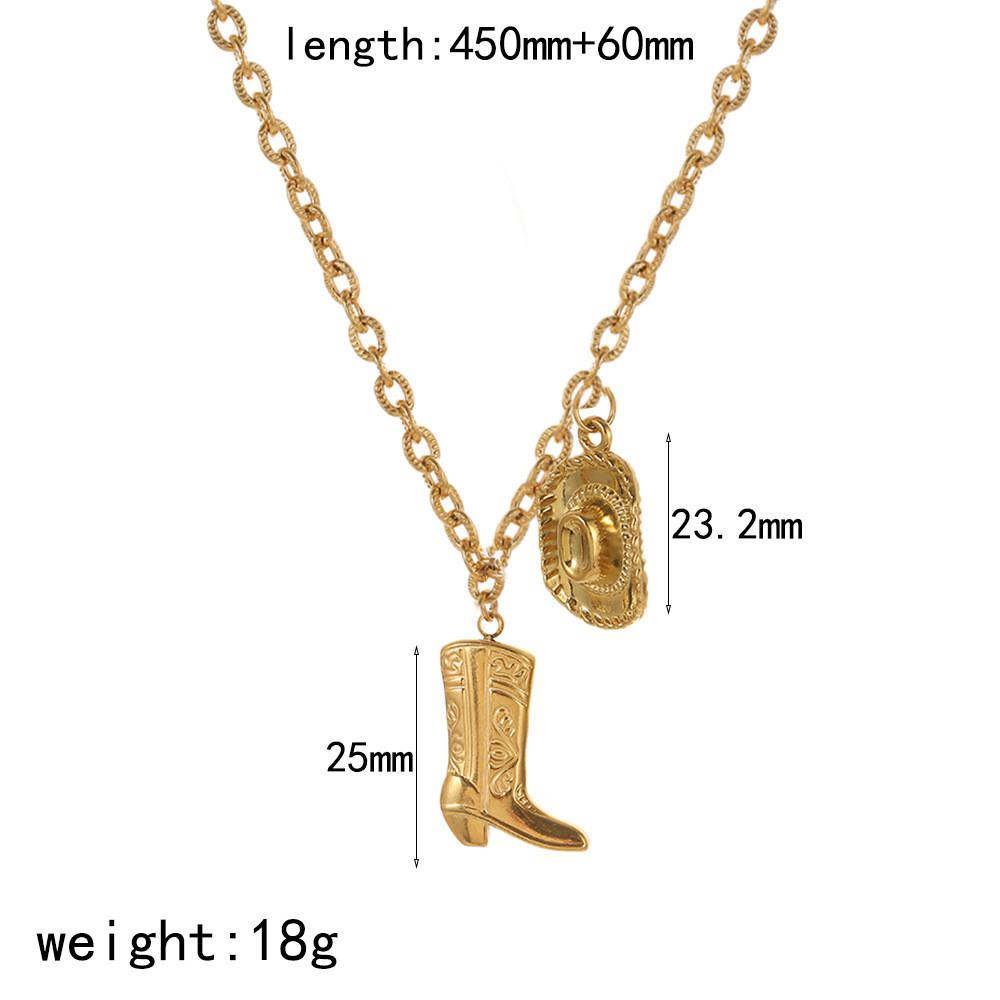 Stainless Steel Pendant Necklace For Women Minimalist Geometric Design Gift Accessory