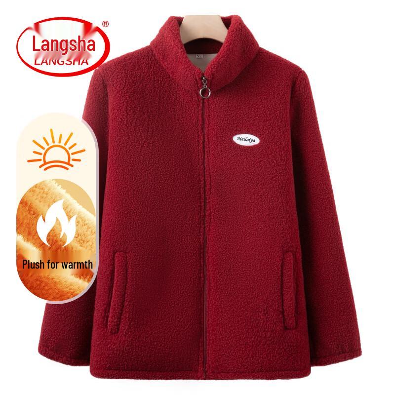 LangSha Women s Plus Size Lambswool Lined Winter Coat 5XL