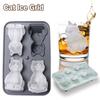 3D Silicone Mold With Funnel - Whiskey & Cocktail Ice Trays , Brandy, Fast -Free, Easy Release Novelty Gift For Men
