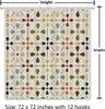 Großes Boho Geometrisches Muster Duschvorhang Wasserdicht Polyester Material für Badezimmer Dekor Modern Stilvoll Duschvorhang für Lux
