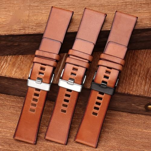 ZHUOLEI Replacement Watch Strap for Diesel Watches, Sizes 22mm, 24mm, 26mm, and 28mm (Includes 3 Spring Bars, Spring Bar Remover, and Box)