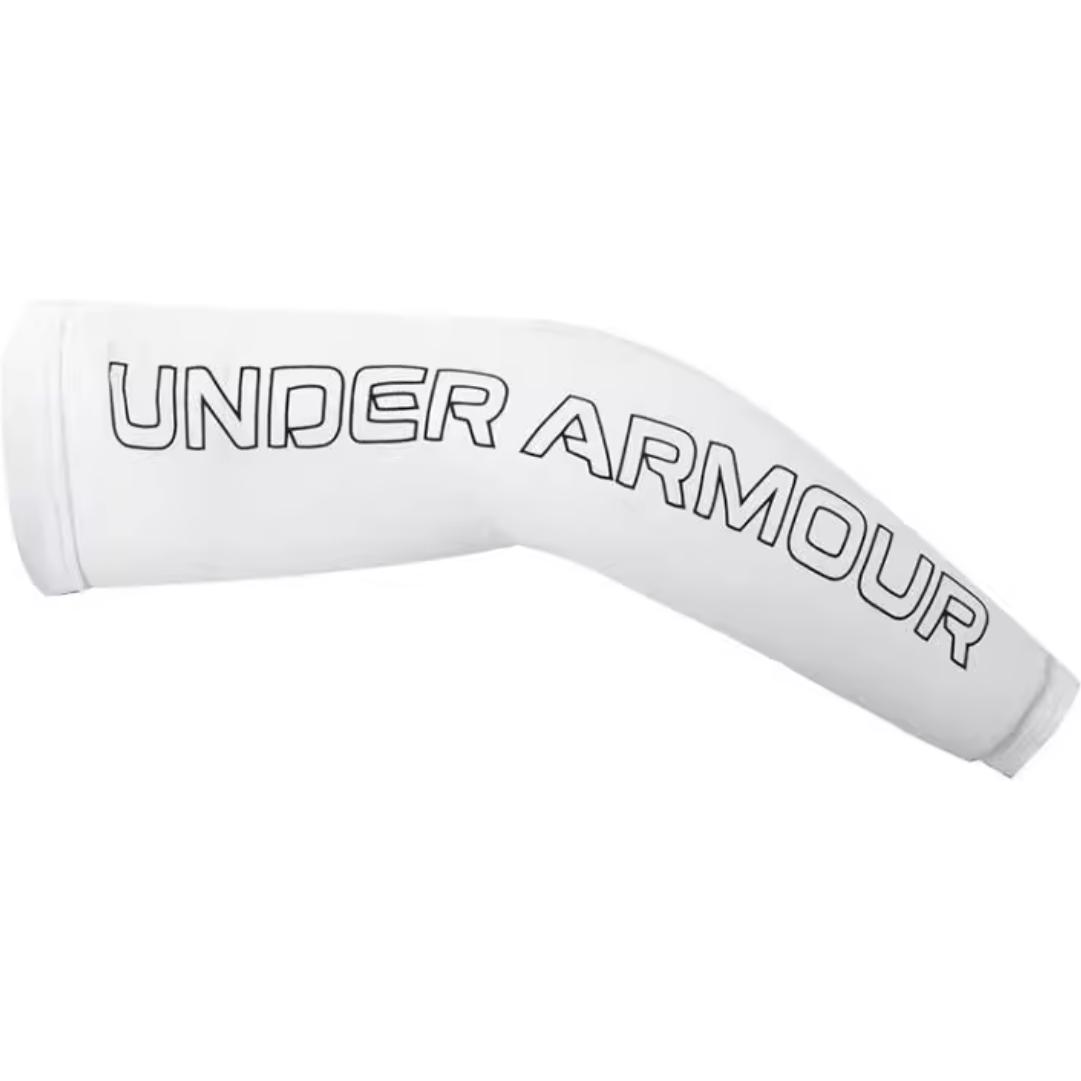 Under Armour Knitted Fabric Sun Protection Sleeves Unisex White 1380008-100XY/3994219285 L