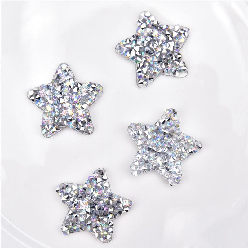 Herzförmige Kleidungsornamente, fünfzackige Bohraugen, Wärmeübertragungsdruck, selbstklebende Schuhe, Zubehör