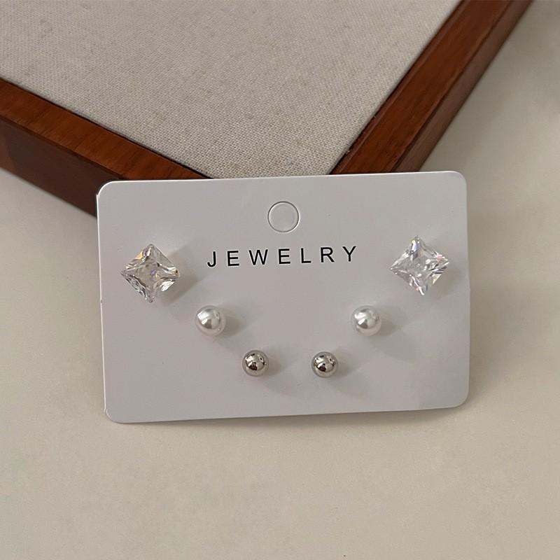 Exquisite Set, Earrings, Niche Design Earrings, Women's High-end Stud Earrings, Women's 6-piece Set