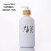 Flaconi per Gel Doccia, Sapone per le Mani e Shampoo con Pompa in Legno-Bambù - Flacone Boston Nero/Bianco Disponibile