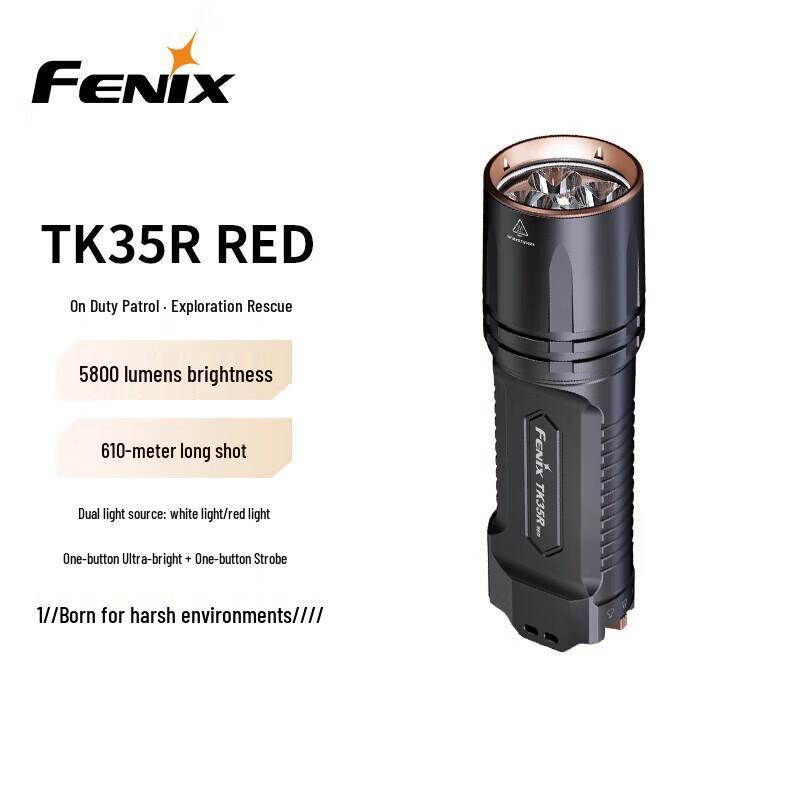 Fenix TK35R RED Dual-Light Tactical Flashlight