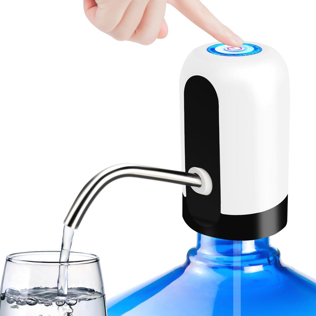 1Pcs Black/White Automatic Water Bottle Pump USB Charging Water Pump One Button Automatic Switch Of Water Dispenser