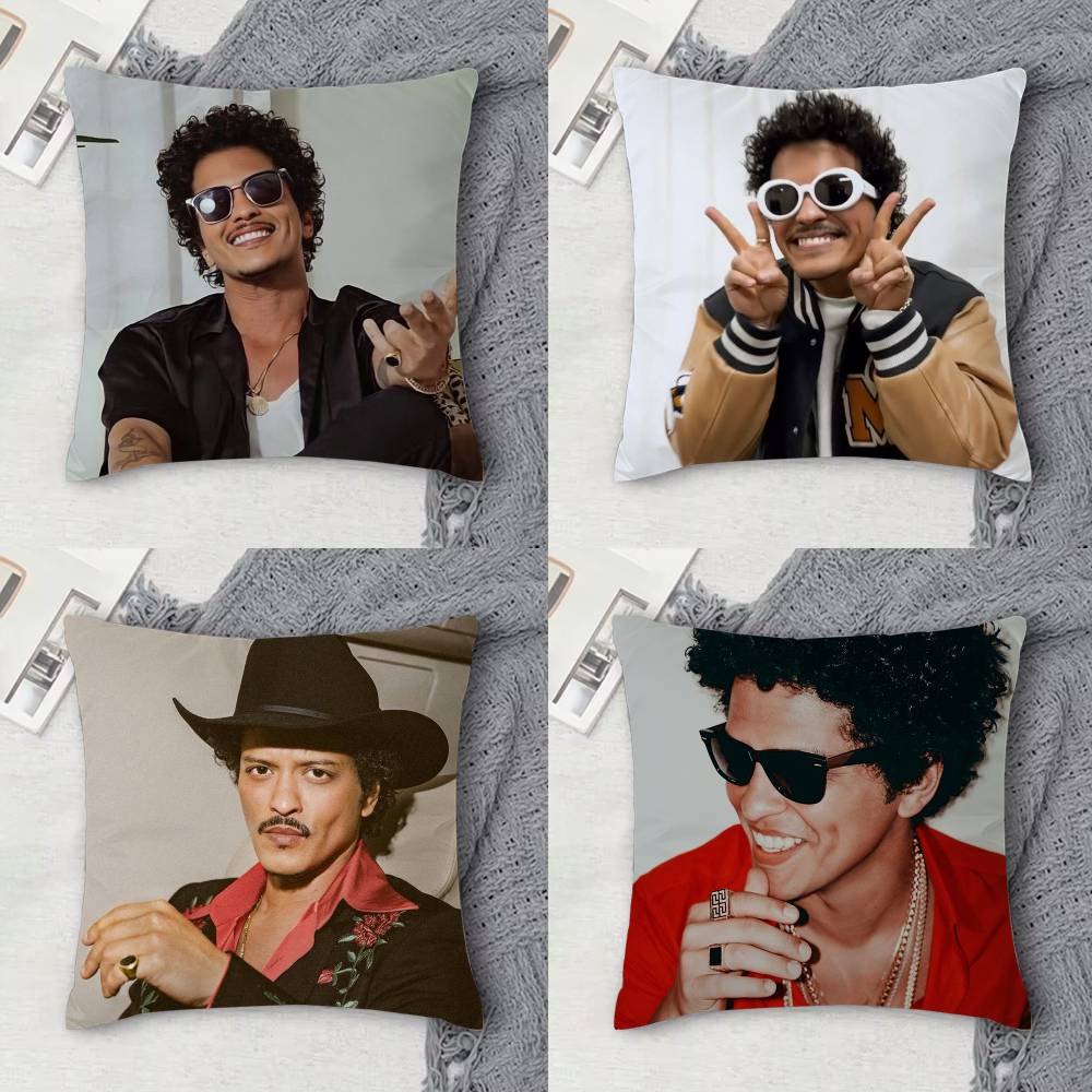 BBruno Mars Doublesided Printed Square Decorative Cushion Cover for Sofa Living Room Home Decor