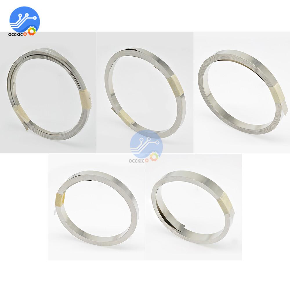 BMS 18650 Li-ion Battery Nickel Sheet Plate Nickel Plated Steel Belt Strip 0.1MM 18650 Cells Connector Welding