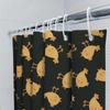 Chicken Print Shower Curtain Waterproof Fabric With Hook Bathroom Decor For Girls And Kids Room Various Colors Available (Yellow