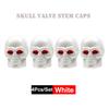 DSYCAR 4Pcs/Set Valve Caps for Tires Skull Style Universal Stem Valve Caps Attractive Dustproof Car Accessories Stem Caps1