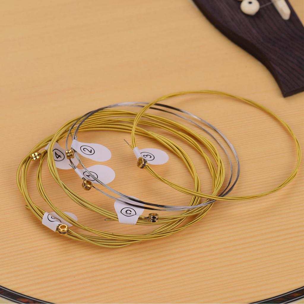 ZIKO DAG 011 Custom Light Acoustic Folk Guitar Strings High Carbon Steel Core Wire Brass Wound Corrosion Resistant 6