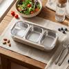 304 Stainless Steel Stainless Steel Lunch Box 25oz Metal Snack Box  Travel