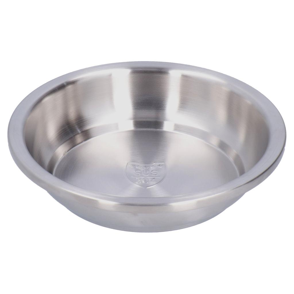 Stainless Steel Plate 304 Food Grade Material Stainless Steel Rounded Deepen Dish for Eating
