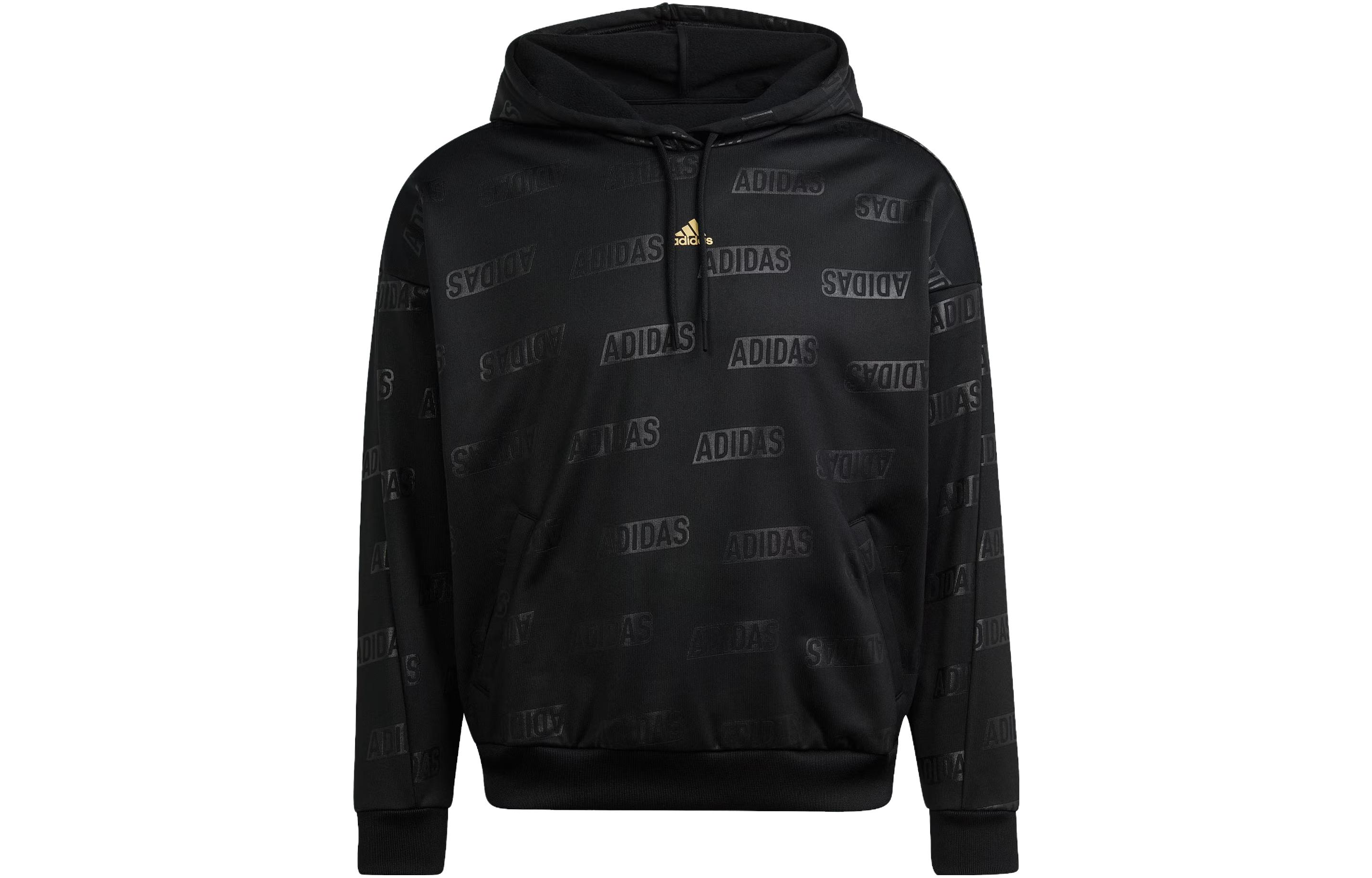 Женская черная толстовка с капюшоном Adidas с тисненым монограммой IM2586 S
