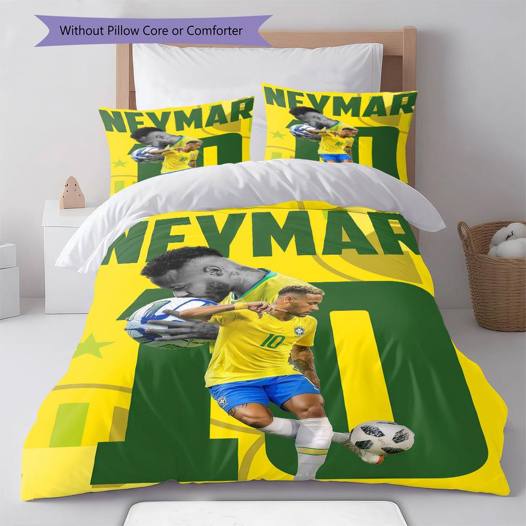 Neymar Jr Rašto Lovatiesė, Antklodės Komplektas Antklodės Užvalkalas Pagalvės Užvalkalas Namų Gimtadienio Dovana(1 * antklodės užvalkalas + 2 * pagalvės užvalkalai, be šerdies)