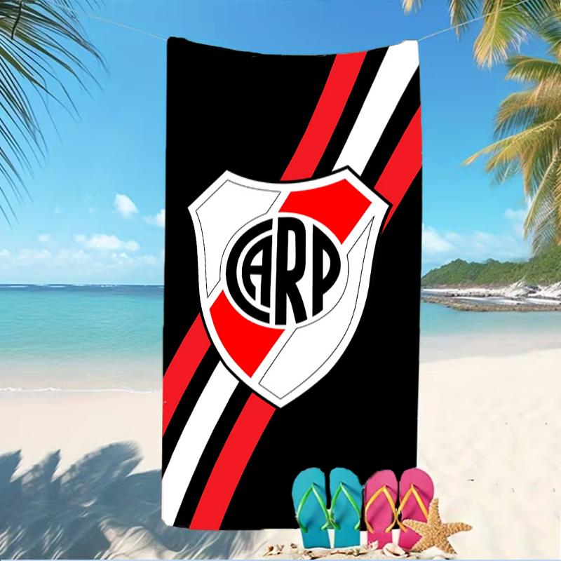 Beach Towel with Club Atlético River Plate Pattern - Soft,absorbent,machine Washable Lightweight&Modern,swimming,Travel Essentials