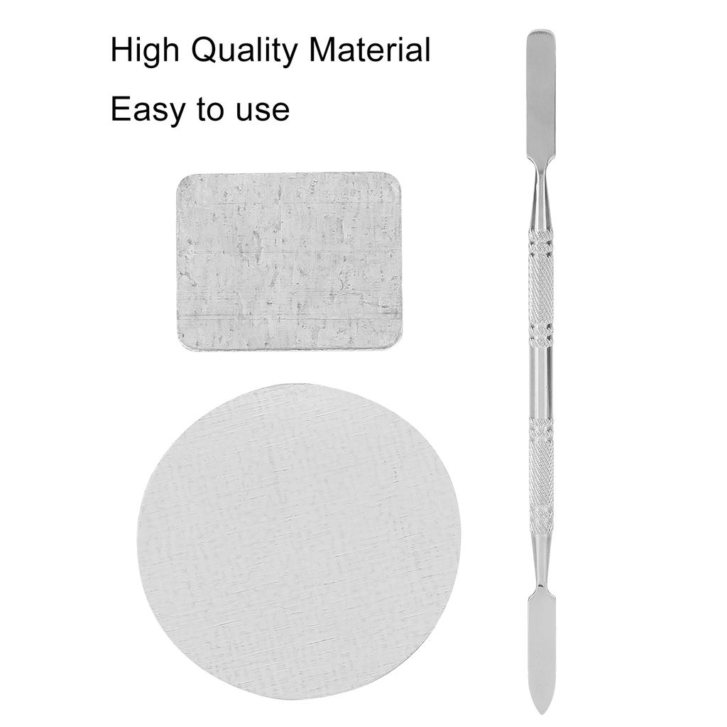 Metal Stickers Square Empty Palette Stickers Round Makeup Colorful Palette Sticker for Eyeshadow Palette Set