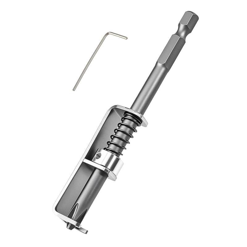 Spring Loaded Screw Holder Bit Phillips Anti-drop Screwdriver Bit Holder for Grip Screws In Overhead or One Handed Positions