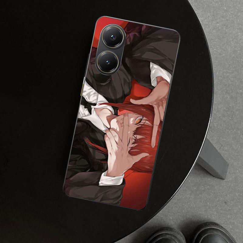 Chainsaw Mans Makima Phone Case Cover for Xiaomi Poco X6 X5 X7 Pro F7 Ultra Redmi 15C 15 13C 13 12C 12 10C 10 10A 9C 9A 9T 9 Coq