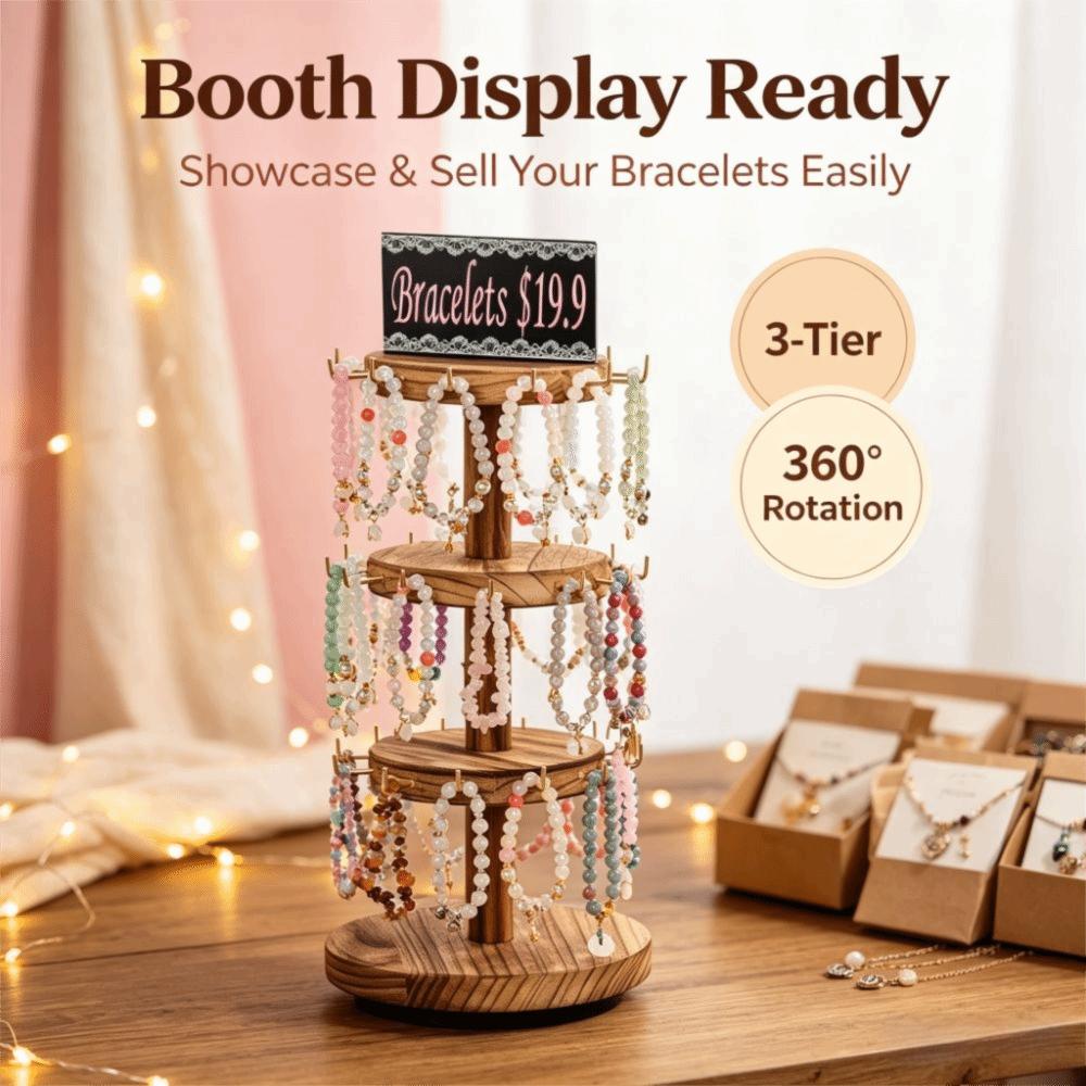 Multi-layer Desktop Storage Rack 43*17.5cm Rotatable Jewelry Organizer Home Dresser Storage