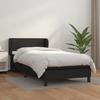 3127163 vidaXL Divan Bed with Mattress Black 90x190 Cm Faux Leather