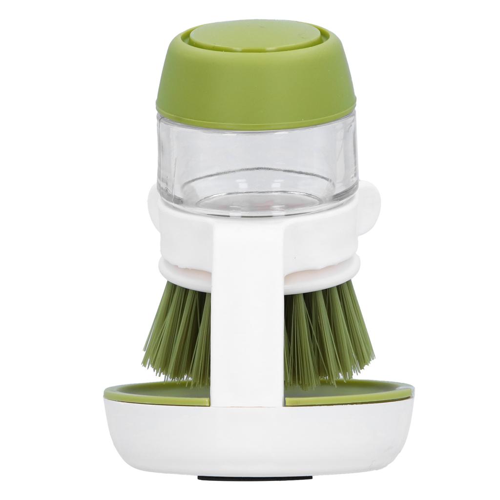 Automatically Add Liquid Dishwashing Brush Non Oily Cleaning Brush Kitchen Cleaning Tool(Green )