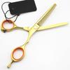 Ciseaux de coiffure professionnels 5,5 '' Or Coupe Effilage Coiffeur Makas Scisors Ciseaux de coupe de cheveux Ciseaux de coiffeur