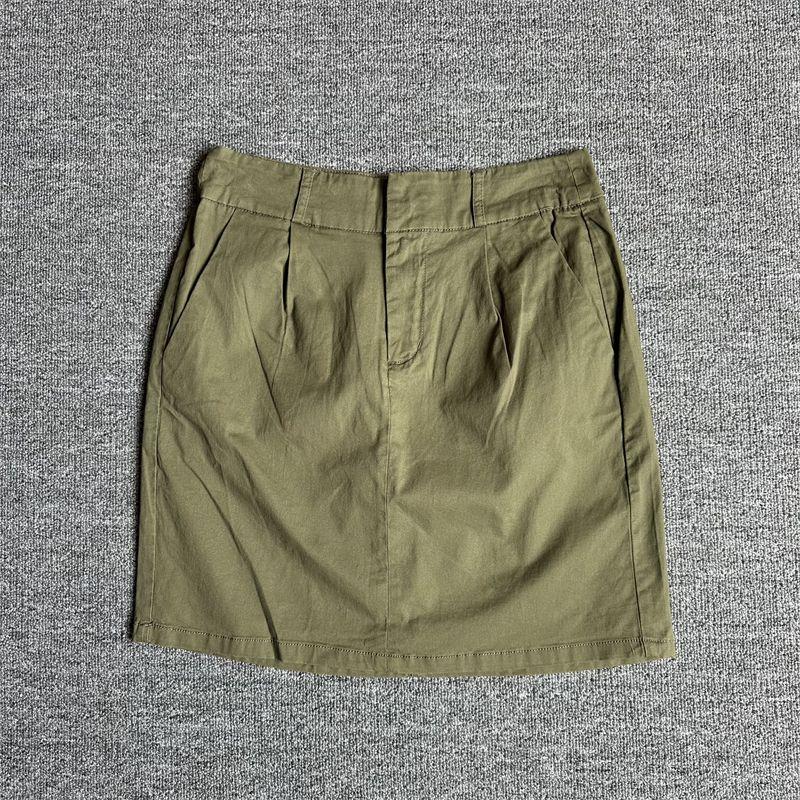 

Модная Стильная Хлопковая Облегающая Юбка на Шнуровке 2 vm army green skirt S