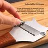 Modern Stainless Steel Truffle Slicer With Wooden Handle Multifunction Cheese And Chocolate Cutter For Gourmet Cooking