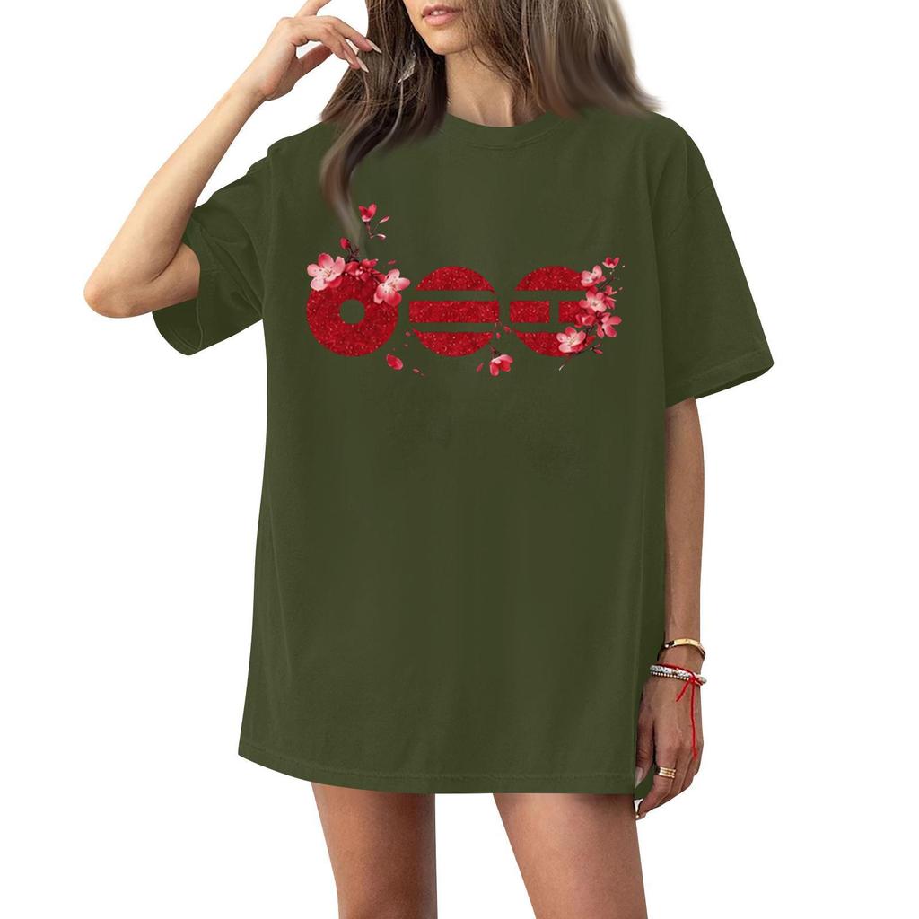Men Women Kids Casual Letter Print Short Sleeve T-Shirt for Everyday Wear and Activities