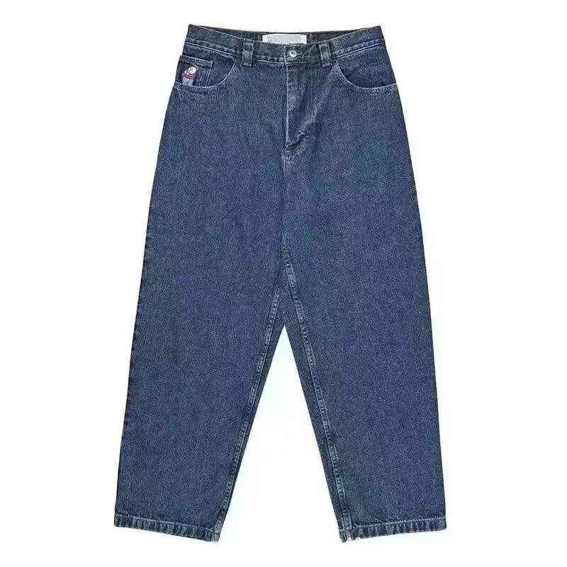2024 Spring/Autumn Retro Y2K Embroidered American Hip-Hop Men's Jeans