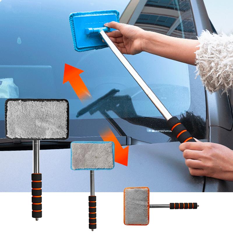 SEAMETAL 1pc Car Windshield Cleaning Brush with Long Handle Wiping Tool for Cleaning and Protecting Windshield