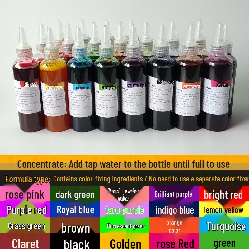 

Eco-Friendly Tie-Dye Kit: 20-Color DIY Dyes with 250ML Bottles 125ML/Nozzle Bottle