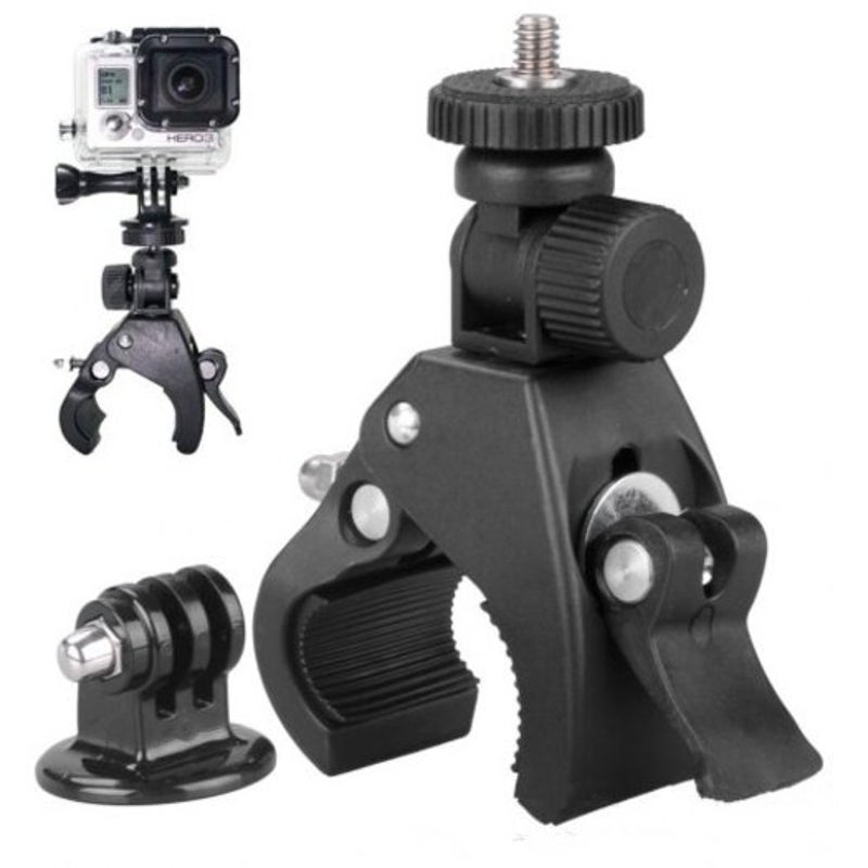 Supports de caméra de vélo Supports Accessoires de caméra de sport de qualité Support de support de vélo pour Gopro Hero GM Noir