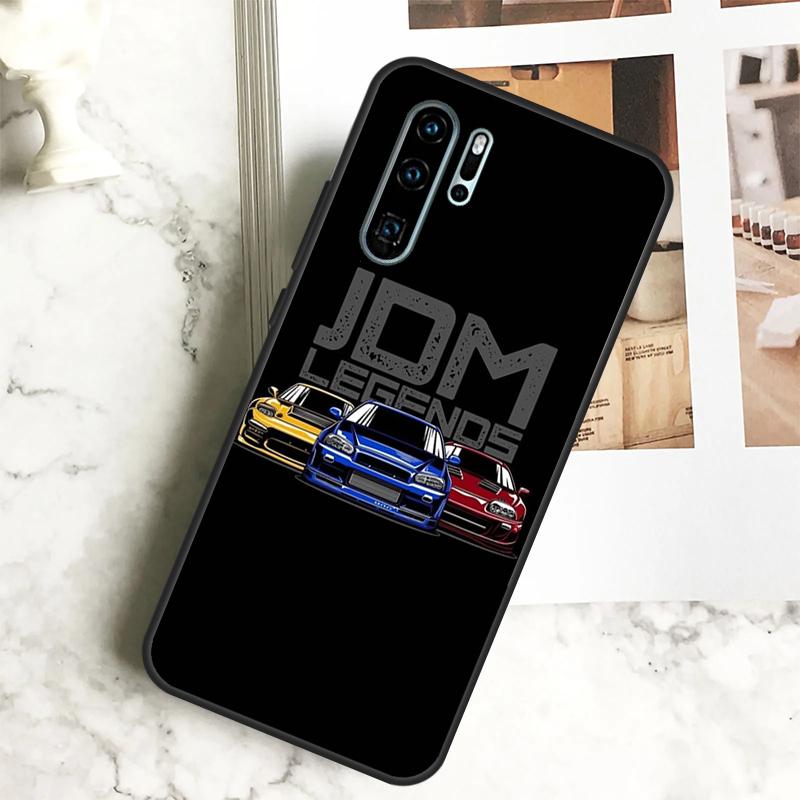 JDM Cars For Huawei Nova Y70 Y72 Y73 Y60 Y90 Y61 Y91 7i 8i 11i 12i 12s 9 10 SE P20 P30 P40 Lite Case