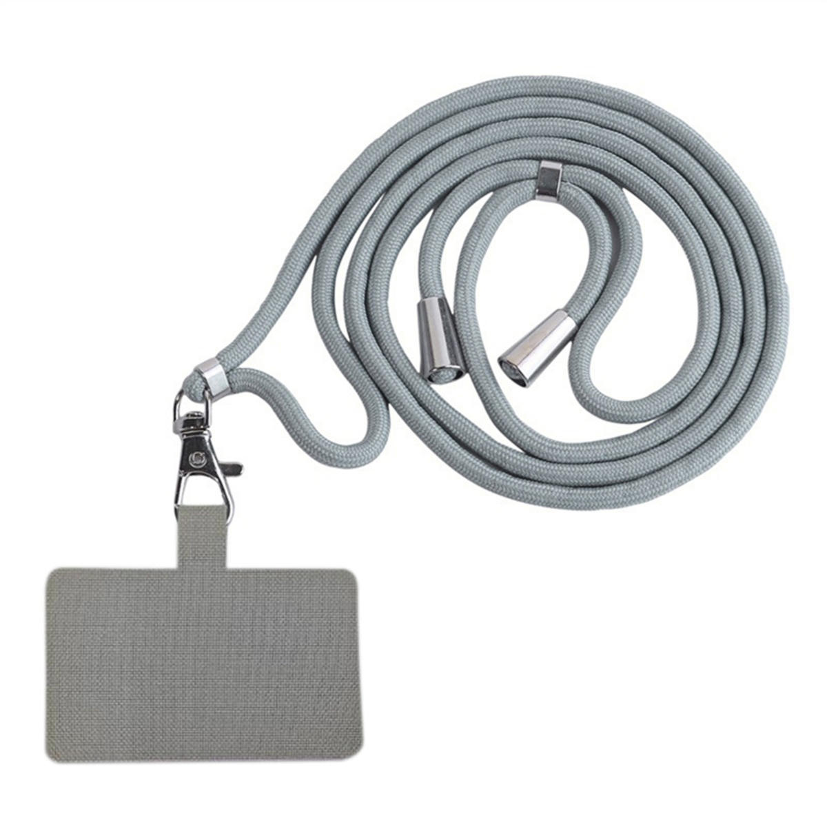 

Soft Phone Lanyard Strap Patch For All Phone Cases Solid Color Household External Hanging Neck Freeing Hands And Preventing Loss серый