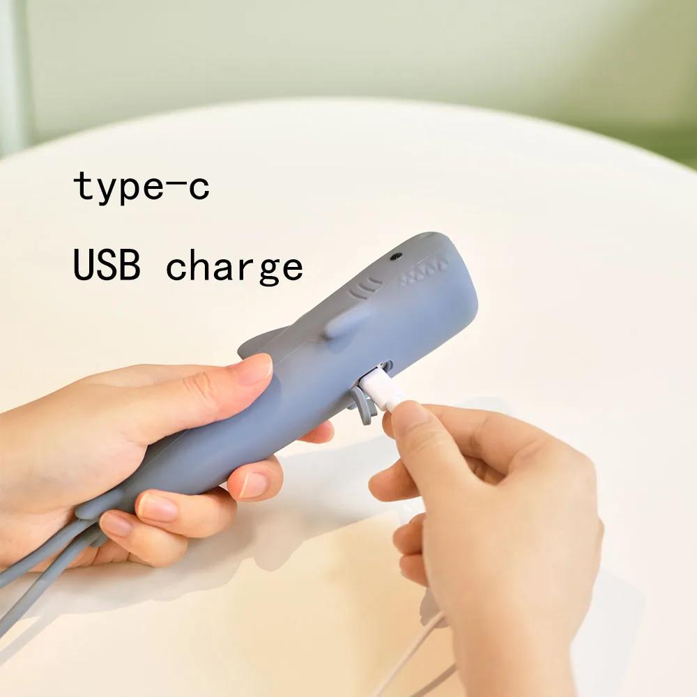 Flashlight USB Rechargeable Cute Soft Silicone Crocodile Lion Dog Animal LED Lamp Portable Outdoor Cartoon Shaped Handheld Light