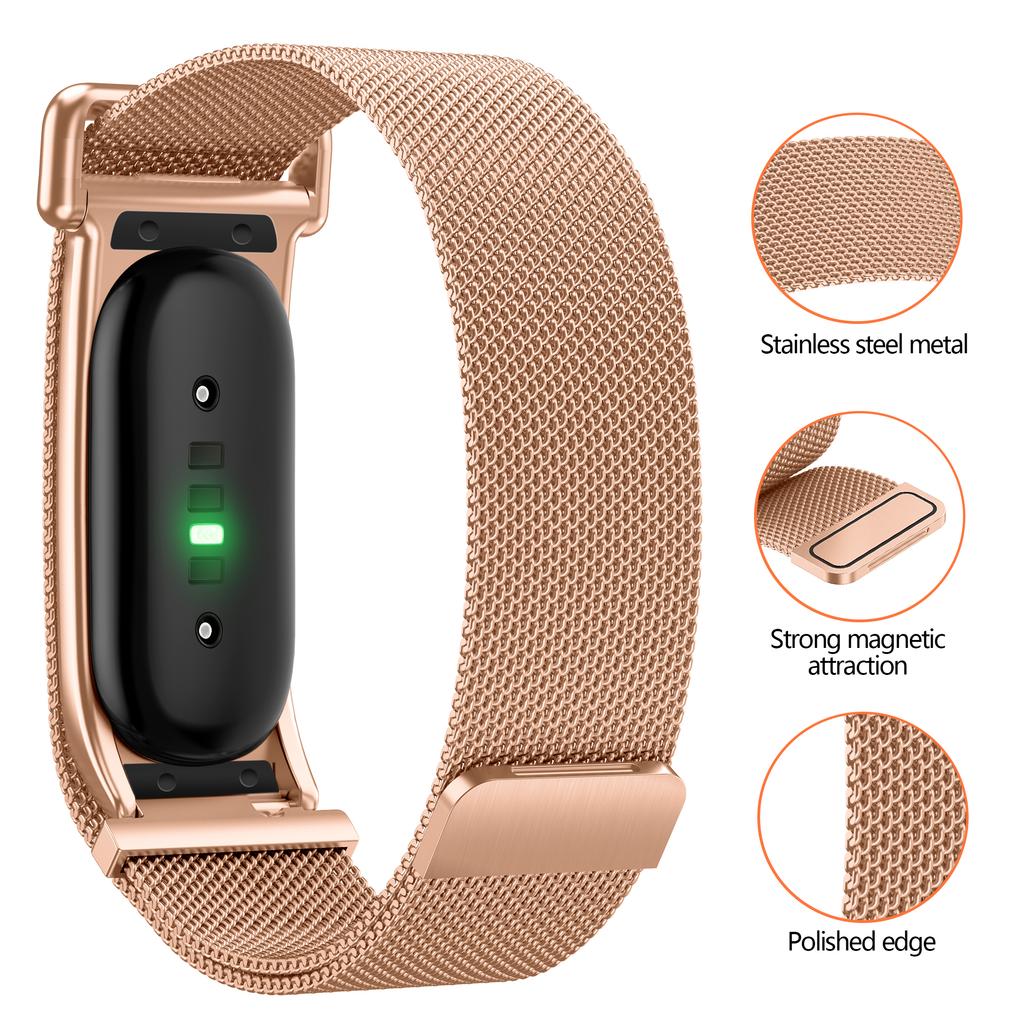 Google Fitbit Air Breathable Milanese Loop Band Quick Release Adjustable Soft Metal Tracker Accessory