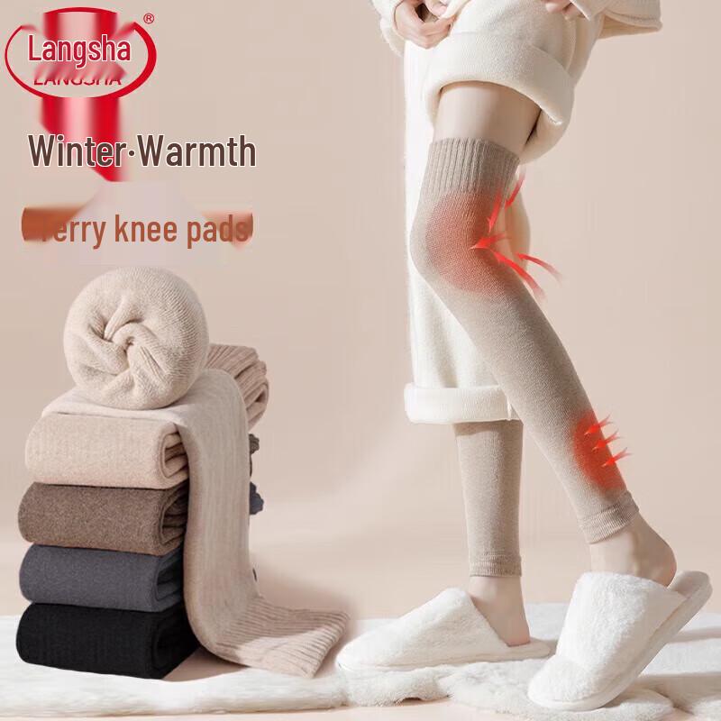 Langsha Women s Thermal Thick Over-the-Knee Sock Sleeves One Size (4-Pair Pack)